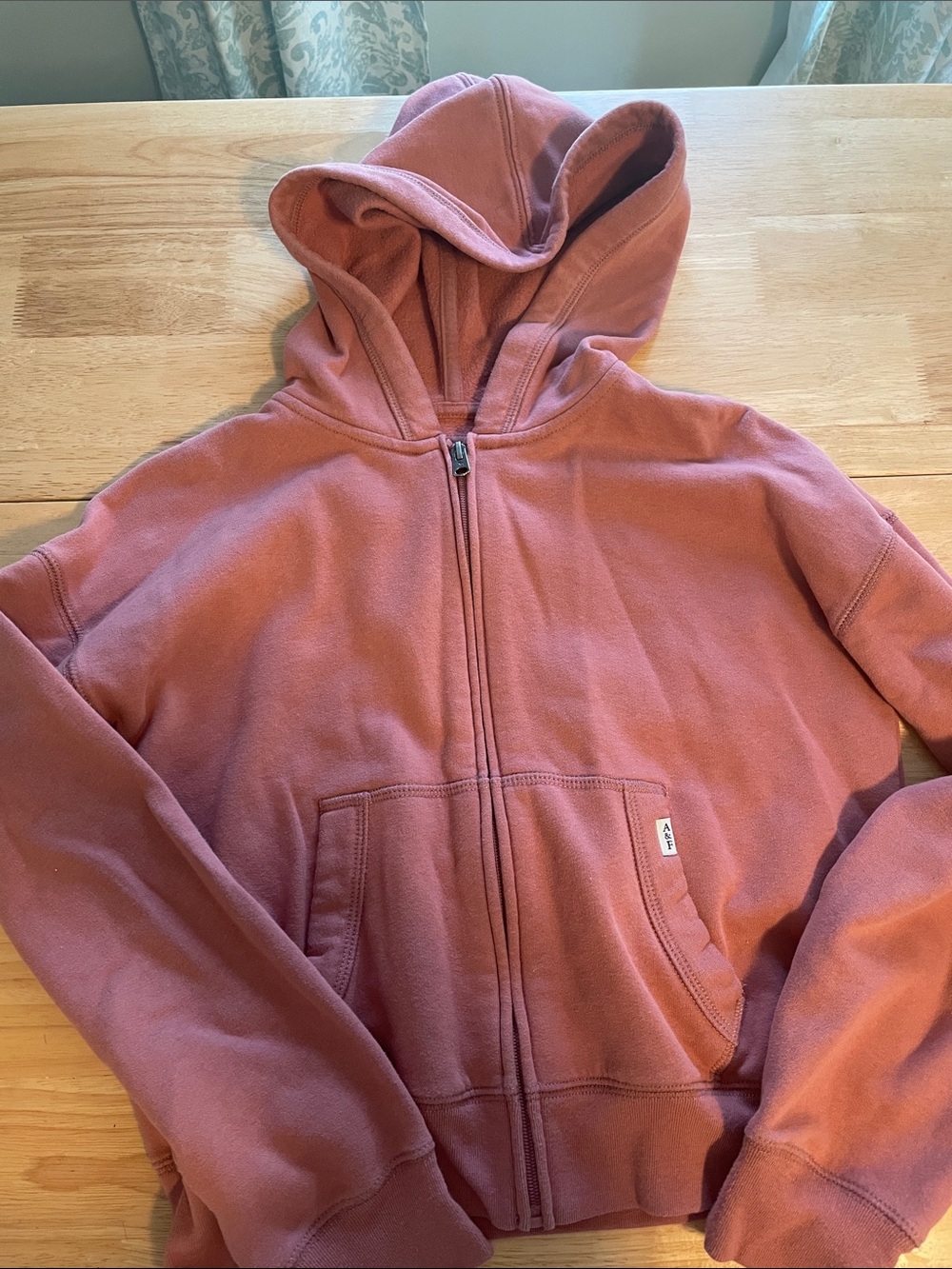 abercrombie kids Dusty Mauve Full-Zip Hoodie